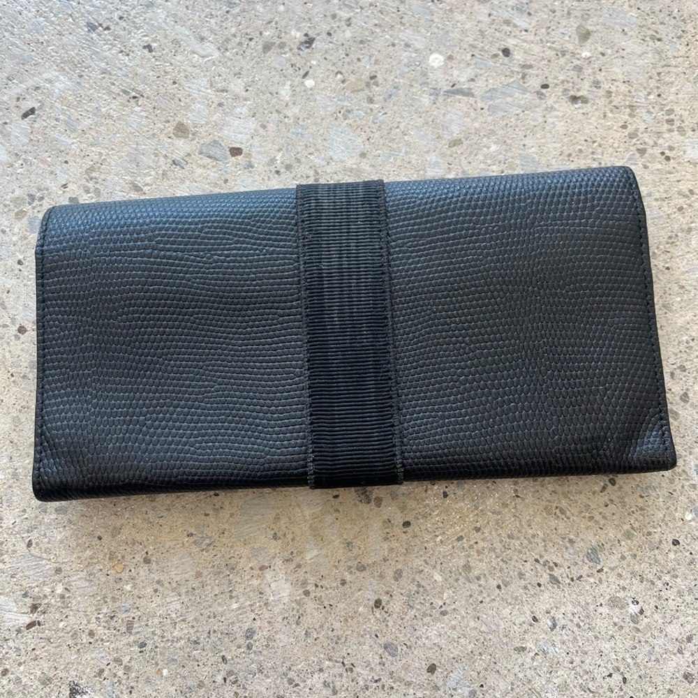 Salvatore Ferragamo Long Pebbled Texture Leather Wallet - Picture 2 of 8